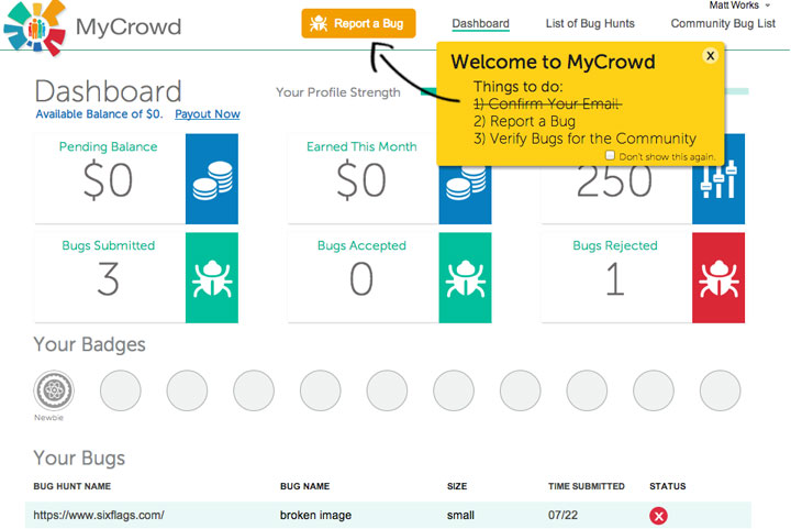 MyCrowd Email Testing